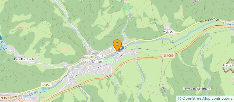 localisation de l'entreprise SOCIETE CIVILE DH IMMOBILIERE  SAINTE-CROIX-AUX-MINES