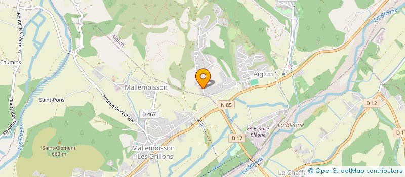 localisation de l'entreprise SOCIETE CIVILE DIFO à AIGLUN