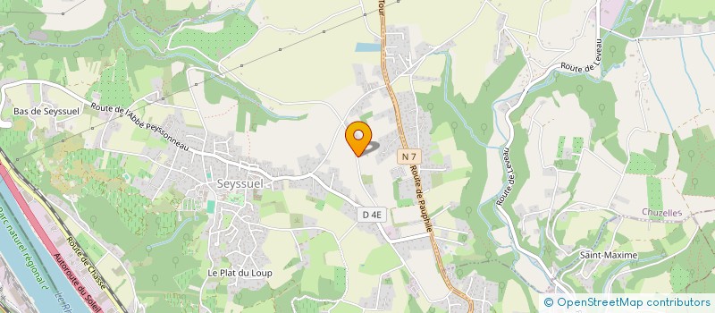 localisation de l'entreprise SOCIETE CIVILE DINATI  SEYSSUEL