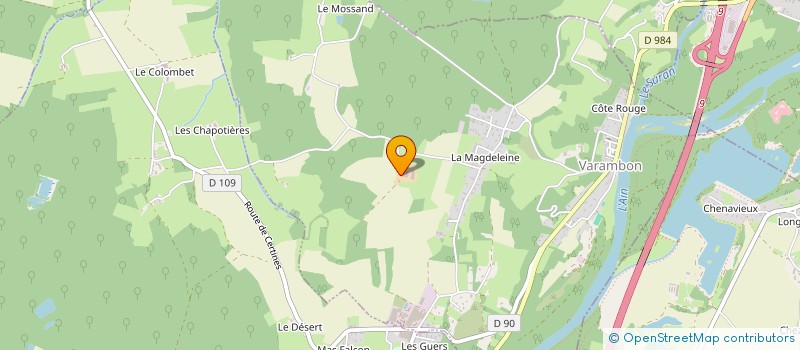 localisation de l'entreprise SOCIETE CIVILE DOMAINE DE LA TOUR  NEUVILLE-SUR-AIN