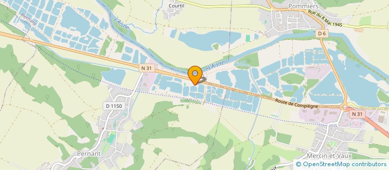 localisation de l'entreprise SOCIETE CIVILE DOMAINE DE PERNANT  PERNANT