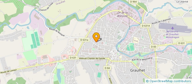 localisation de l'entreprise SOCIETE CIVILE DORIAL  GRAULHET