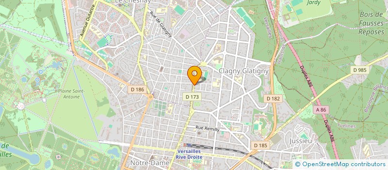 localisation de l'entreprise SOCIETE CIVILE DU 13 RUE CUVIER à VERSAILLES