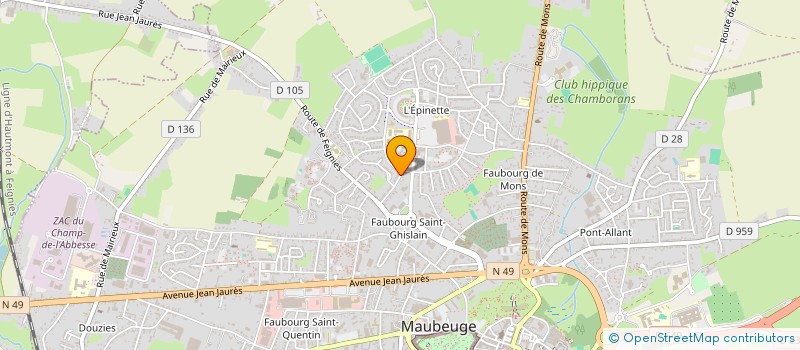 localisation de l'entreprise SOCIETE CIVILE DU 39 RUE ALFRED DE VIGNY  MAUBEUGE