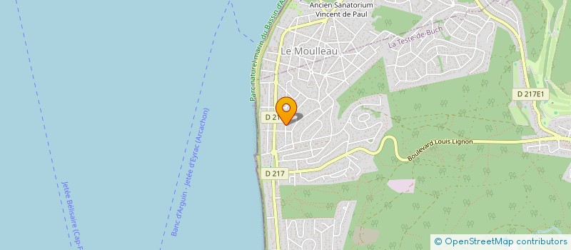 localisation de l'entreprise SOCIETE CIVILE DU 50 AV DES VIOLETTES à LA TESTE-DE-BUCH