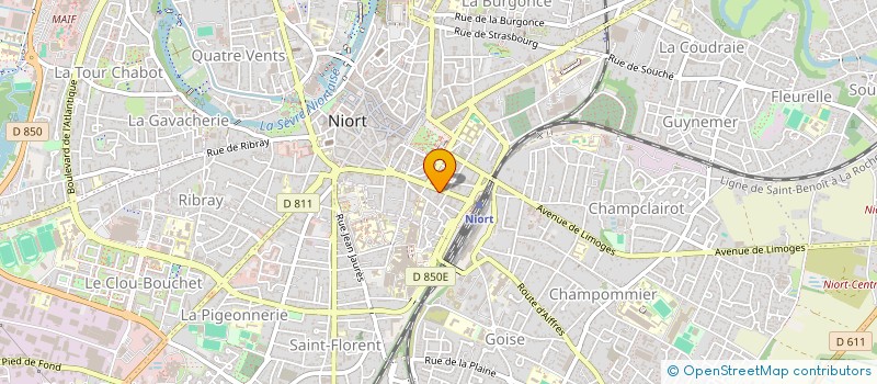 localisation de l'entreprise SOCIETE CIVILE DU 64 RUE DE LA GARE  NIORT