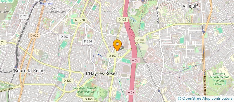 localisation de l'entreprise SOCIETE CIVILE DU BELVEDERE  L'HAY-LES-ROSES