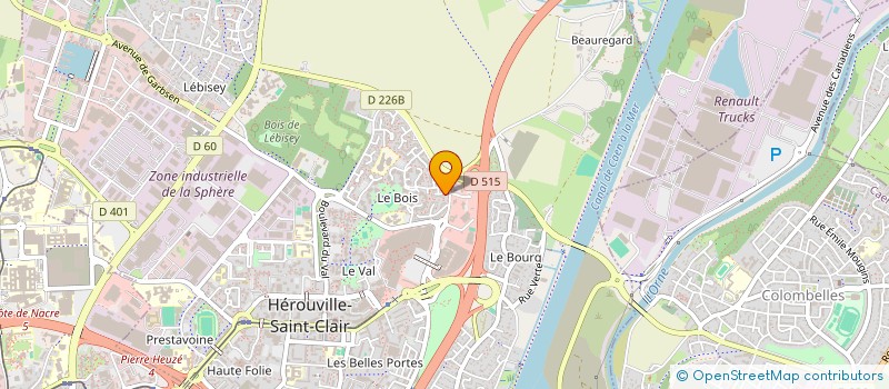 localisation de l'entreprise SOCIETE CIVILE DU BOIS  HEROUVILLE-SAINT-CLAIR