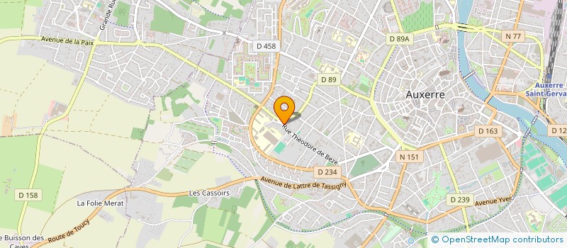 localisation de l'entreprise SOCIETE CIVILE DU BOIS COLIN à AUXERRE