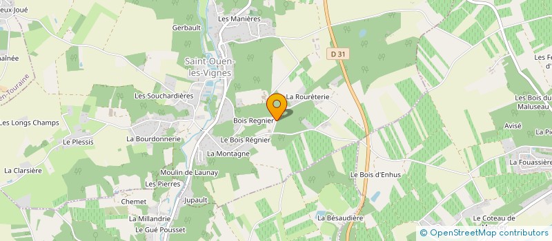 localisation de l'entreprise SOCIETE CIVILE DU BOIS REGNIER à SAINT-OUEN-LES-VIGNES