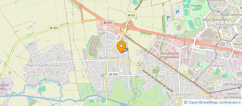 localisation de l'entreprise SOCIETE CIVILE DU BONHEUR  WOLFISHEIM