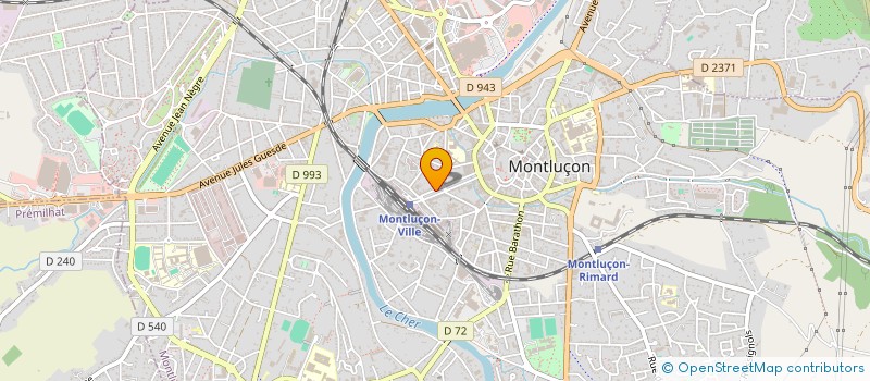 localisation de l'entreprise SOCIETE CIVILE DU BOURBONNAIS à MONTLUCON