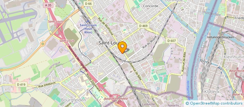 localisation de l'entreprise SOCIETE CIVILE DU CENTRE VILLE  SAINT-LOUIS