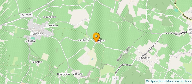 localisation de l'entreprise SOCIETE CIVILE DU CHATEAU BLAIGNAN à BLAIGNAN-PRIGNAC