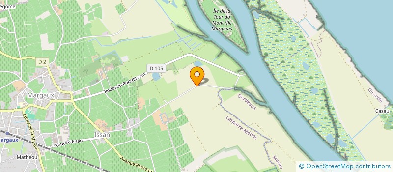 localisation de l'entreprise SOCIETE CIVILE DU CHATEAU D ISSAN à MARGAUX-CANTENAC