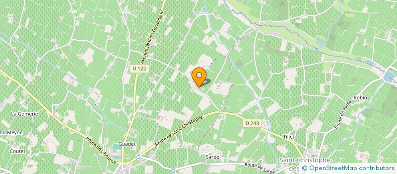 localisation de l'entreprise SOCIETE CIVILE DU CHATEAU PEYREAU à SAINT-EMILION