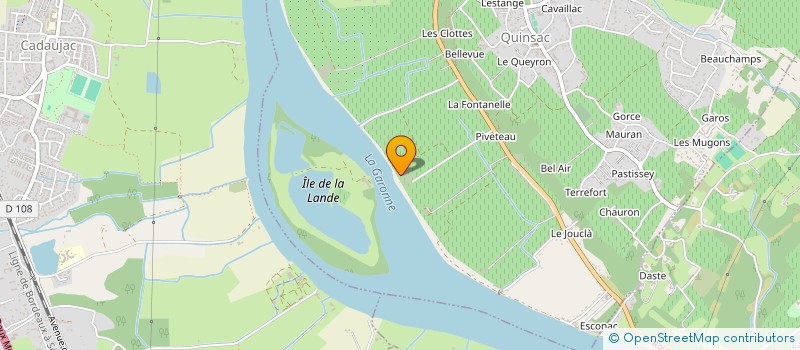 localisation de l'entreprise SOCIETE CIVILE DU CHATEAU ROQUEBERT  QUINSAC