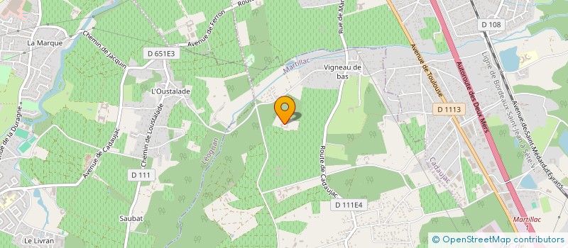 localisation de l'entreprise SOCIETE CIVILE DU CHATEAU SMITH HAUT LAFITTE  MARTILLAC