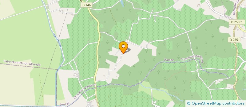 localisation de l'entreprise SOCIETE CIVILE DU CHENE VERT  SAINT-BONNET-SUR-GIRONDE