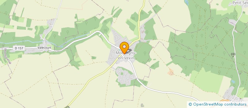 localisation de l'entreprise SOCIETE CIVILE DU CLOS SAINTE ANNE  MONTAGNY-EN-VEXIN