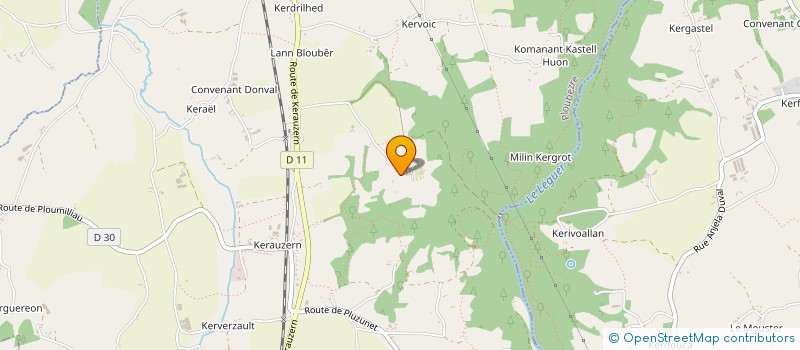 localisation de l'entreprise SOCIETE CIVILE DU DOMAINE DE KERGRIST  PLOUBEZRE