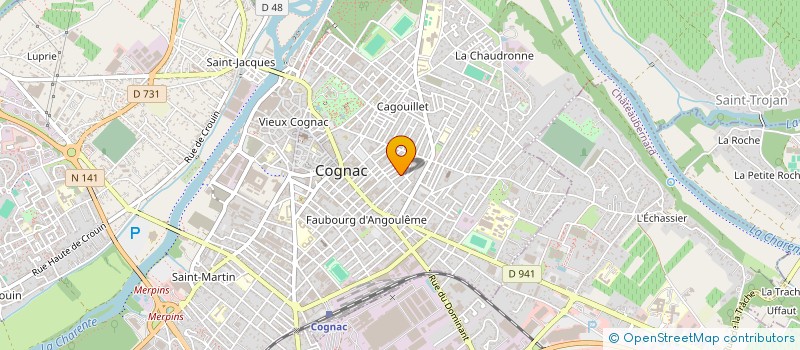 localisation de l'entreprise SOCIETE CIVILE DU DOMAINE DE L'ECARD à BOUTIERS-SAINT-TROJAN
