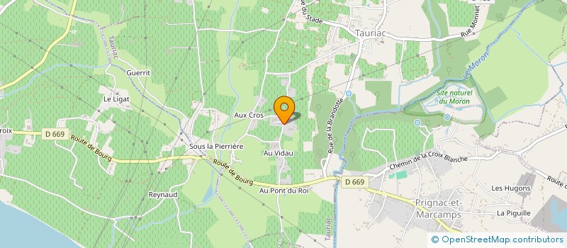 localisation de l'entreprise SOCIETE CIVILE DU DOMAINE DE LA RIVIERE  TAURIAC