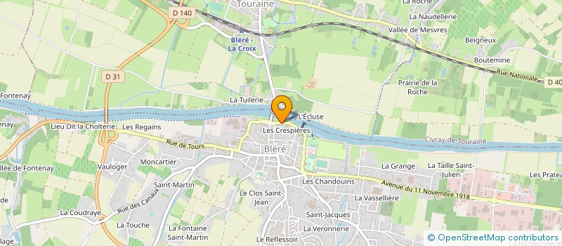 localisation de l'entreprise SOCIETE CIVILE DU DOMAINE DE LA SECHE  BLERE