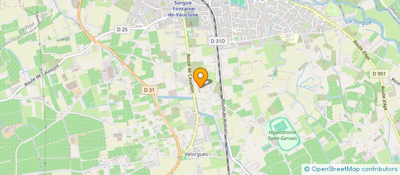 localisation de l'entreprise SOCIETE CIVILE DU DOMAINE DE SAINT GERVAIS  L'ISLE-SUR-LA-SORGUE