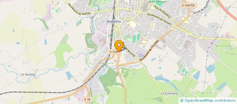 localisation de l'entreprise SOCIETE CIVILE DU JARDIN DES AROMATES  BRESSUIRE