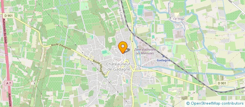 localisation de l'entreprise SOCIETE CIVILE DU KIOSQUE  CHATEAUNEUF-DE-GADAGNE