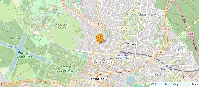localisation de l'entreprise SOCIETE CIVILE DU PALMIER  VERSAILLES