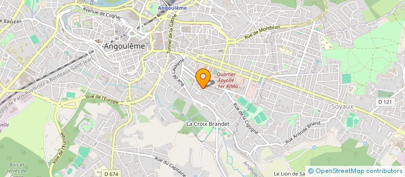 localisation de l'entreprise SOCIETE CIVILE DU PIAVE à ANGOULEME