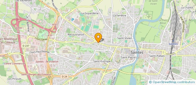 localisation de l'entreprise SOCIETE CIVILE DU PLATEAU  SAINTES