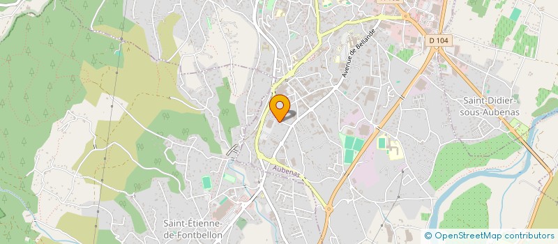 localisation de l'entreprise SOCIETE CIVILE DU PLATEAU DE VILLE à AUBENAS