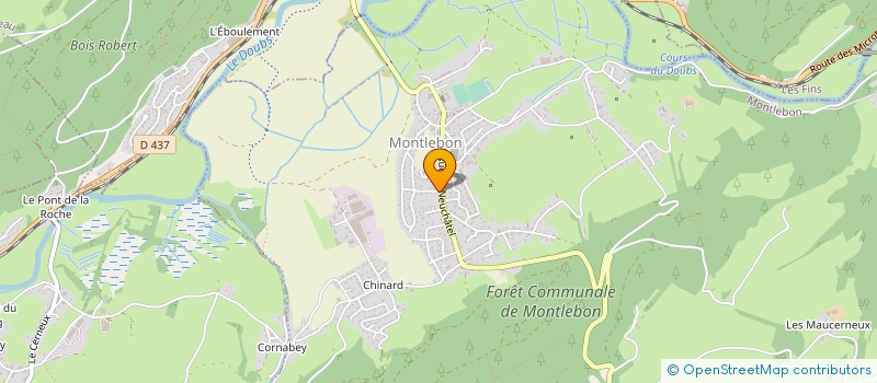 localisation de l'entreprise SOCIETE CIVILE DU PRE LOUVET  MONTLEBON