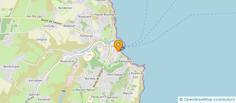 localisation de l'entreprise SOCIETE CIVILE DU REDUIT A  LE PALAIS