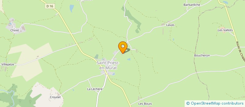 localisation de l'entreprise SOCIETE CIVILE DU SOLEIL  SAINT-PRIEST-EN-MURAT