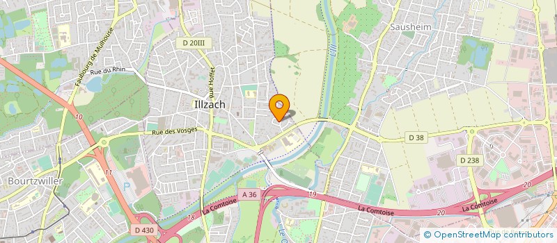 localisation de l'entreprise SOCIETE CIVILE DU STADE  ILLZACH