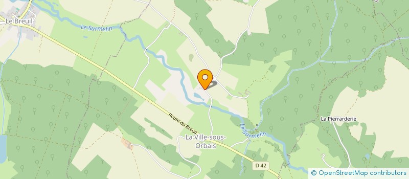 localisation de l'entreprise SOCIETE CIVILE DU SURMELIN  LA VILLE-SOUS-ORBAIS