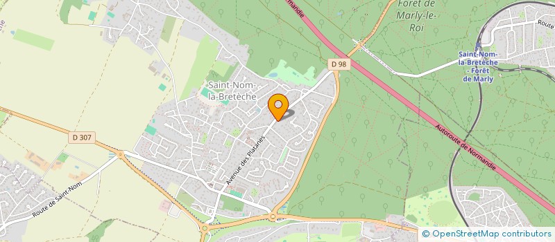 localisation de l'entreprise SOCIETE CIVILE DU VERGER DE LA BRETECHE  SAINT-NOM-LA-BRETECHE