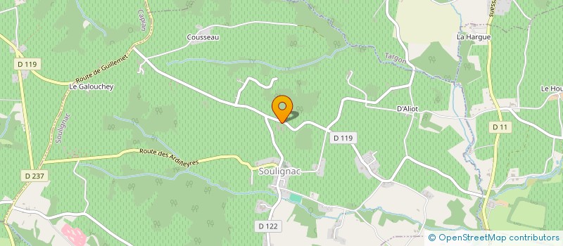 localisation de l'entreprise SOCIETE CIVILE DULON  SOULIGNAC