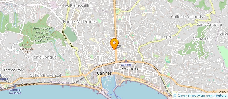 localisation de l'entreprise SOCIETE CIVILE DUO à CANNES