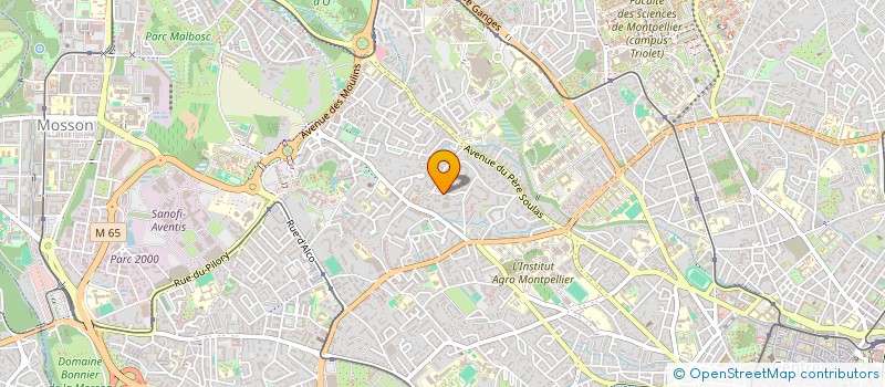 localisation de l'entreprise SOCIETE CIVILE E P B à MONTPELLIER