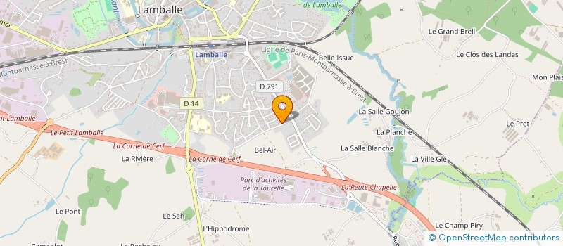 localisation de l'entreprise SOCIETE CIVILE E.T.  LAMBALLE-ARMOR