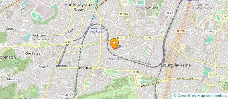 localisation de l'entreprise SOCIETE CIVILE EDAWAS à SCEAUX