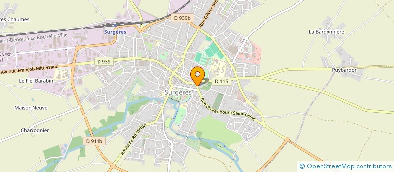 localisation de l'entreprise SOCIETE CIVILE ELLES  SURGERES