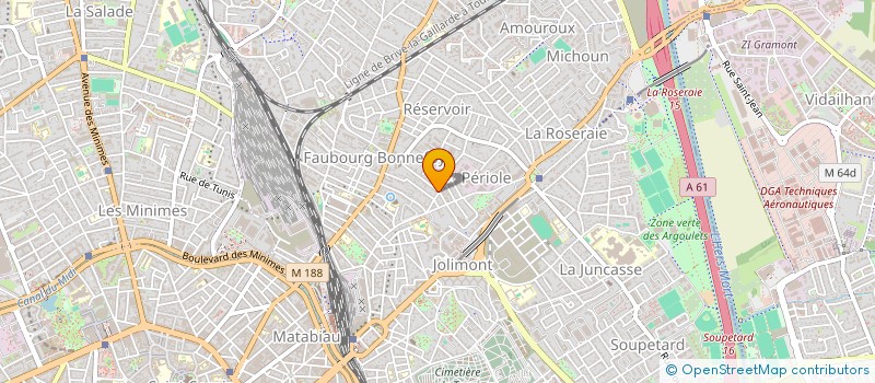 localisation de l'entreprise SOCIETE CIVILE ESTIEU INVESTISSEMENT  TOULOUSE