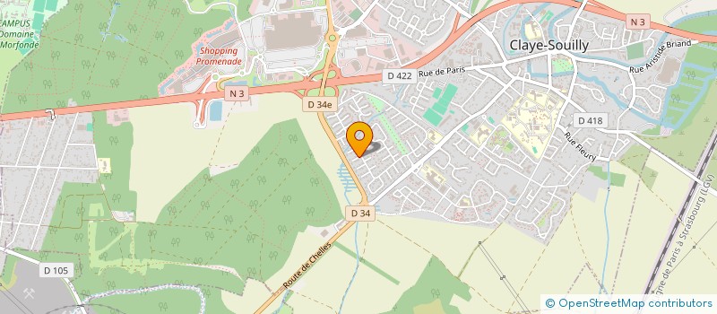 localisation de l'entreprise SOCIETE CIVILE ET IMMOBILIERE LE CEDRE VERT  CLAYE-SOUILLY