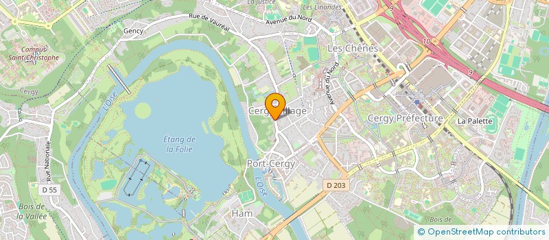 localisation de l'entreprise SOCIETE CIVILE FAMILIALE G D J H  CERGY